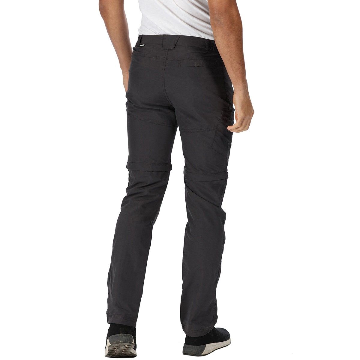 Quick-drying and showerproof. Part-elasticated waist improves mobility and comfort. Drawcord at the hem. Multiple pockets. 2-in-1 zip-off design. 100% Polyamide. Leg length: S - 29ins, R - 31ins, L - 33ins. Regatta Mens sizing (waist approx): 26in/66cm, 28in/71cm, 30in/76cm, 32in/81cm, 33in/84cm, 34in/86.5cm, 36in/91.5cm, 38in/96.5cm, 40in/101.5cm, 42in/106.5cm, 44in/111.5cm, 46in/117cm, 48in/122cm, 50in/127cm.