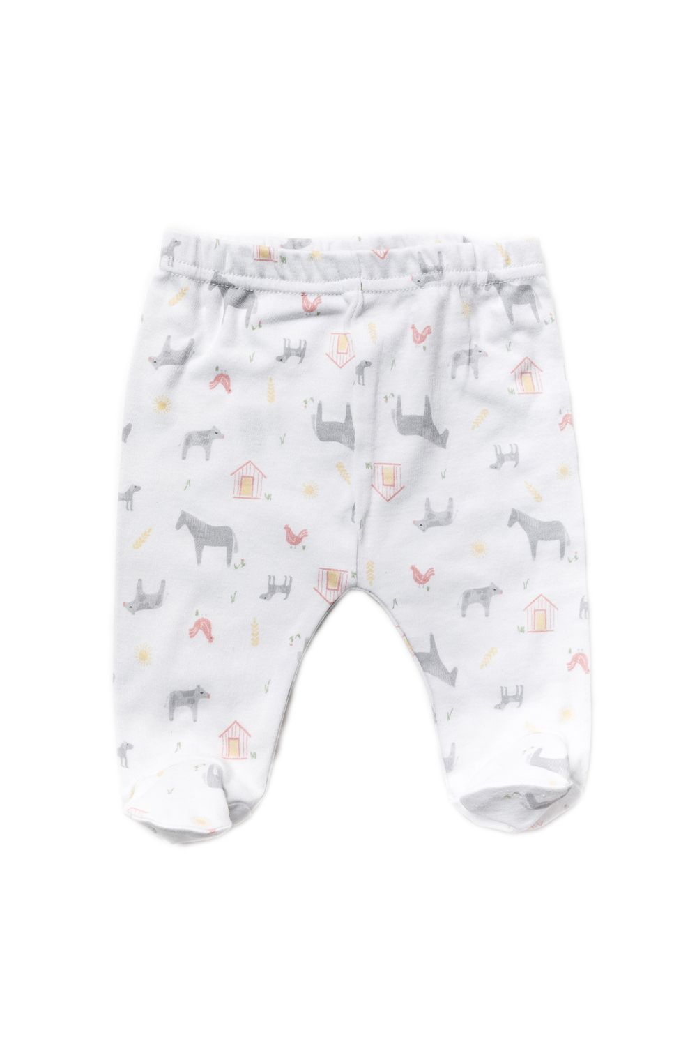This Rock a Bye Baby Boutique ten-piece set features an adorable farm themed print on each item. The set includes spotted bodysuit with a farm animal motif, footed joggers and hat, a hooded blanket, a matching bib, and a cuddly cow toy, and three washcloths. The set also comes with a matching gift tag, to add a personal touch. Each item in the set is cotton with popper fastenings, keeping your little one comfortable. This set is the perfect gift set for the little one in your life.