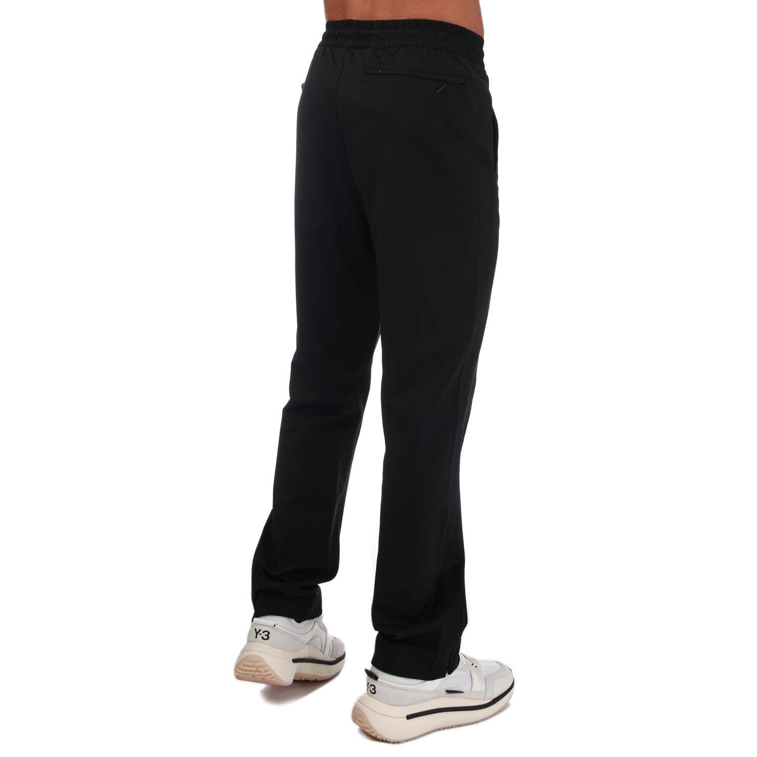 Men's Y3 Classic Straight Leg Track Pants in Black