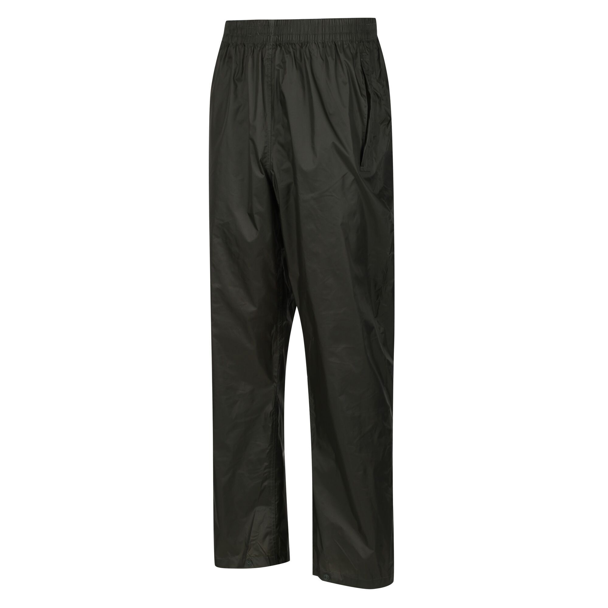 The mens Pack-it is an unlined packable overtrouser. Its your emergency wet-weather trouser built on over 30 years experience in outdoors clothing. Made from Isolite fabric technology to provide lightweight, waterproof, breathable and wind-resistant protection. Keep them in the handy stuff sack and stow them in daypacks, backpacks, car boots, desk drawers, kitchen cupboards, wherever suits. 100% Polyester. Regatta Mens Overtrousers Sizing (Waist Approx): XXS (26-28in/66-71cm), XS (28-30in/71-76cm), S (30-32in/76-81cm), M (33-34in/84-86cm), L (36-37in/92-94cm), XL (38-40in/97-102cm), XXL (42-44in/107-112cm), XXXL (46-48in/117-122cm), XXXXL (50-52in/127-132cm).