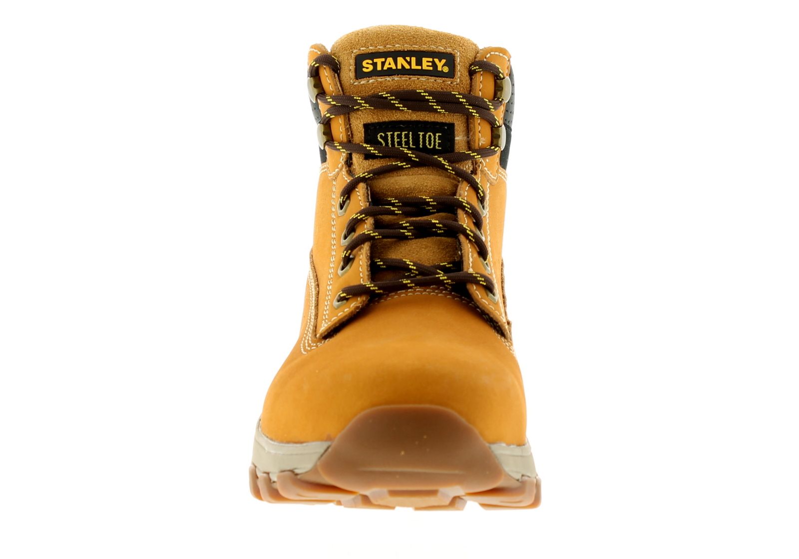 New Mens/Gents Honey Stanley Lace Up Steel Toe Cap Safety Boots. Leather Upper. Fabric Lining. Synthetic Sole. Mens Gentlemans Work Boots Diy Do It Yourself Honey Practical Safety Footwear. Additional Information: Sb Safety Standard.