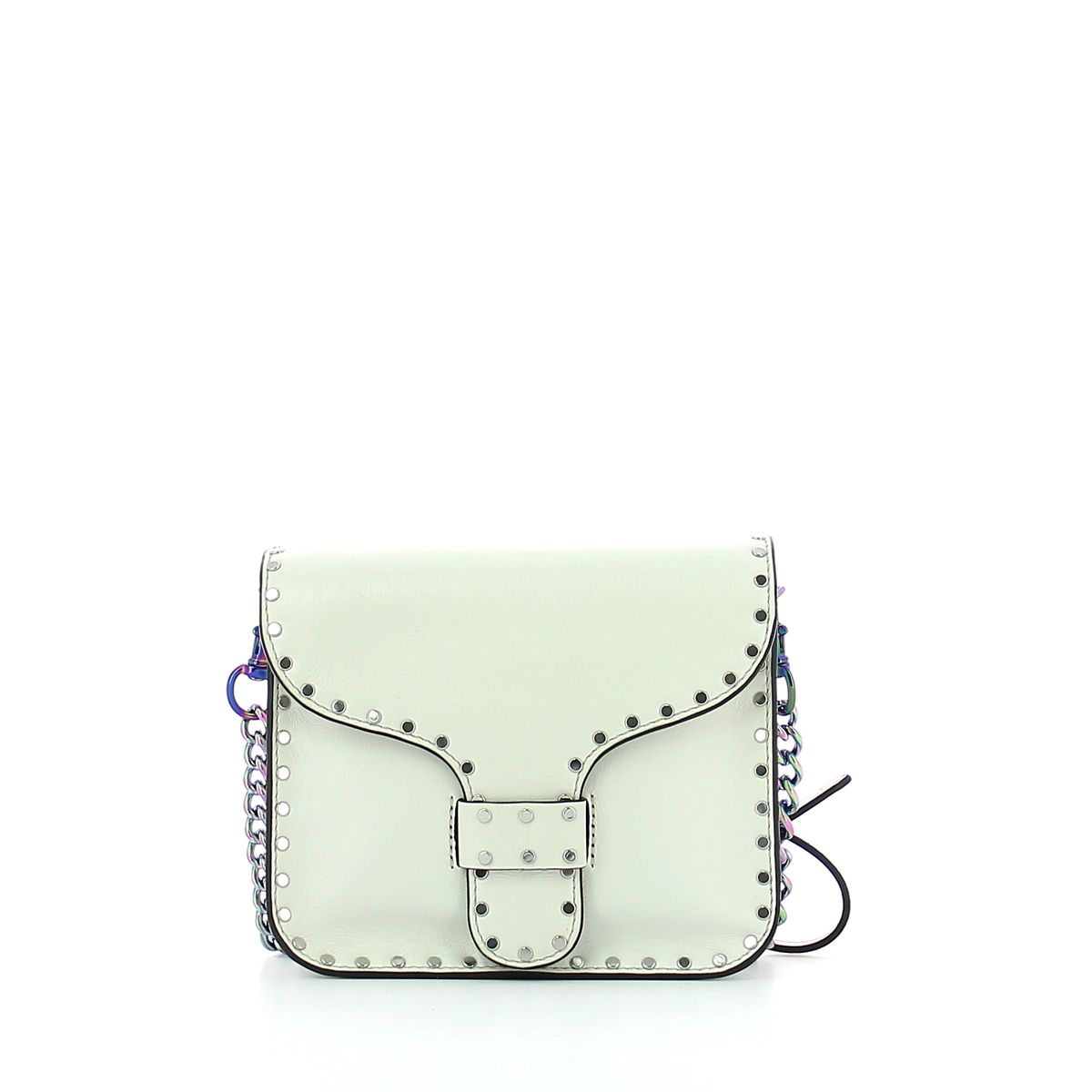 Midnighter Mini Messenger shows how much Rebecca Minkoff know its girls: a simple, understated crossbody, with an edge. We love everything about it: the smooth, genuine leather, the metal studs, the essential silhouette.