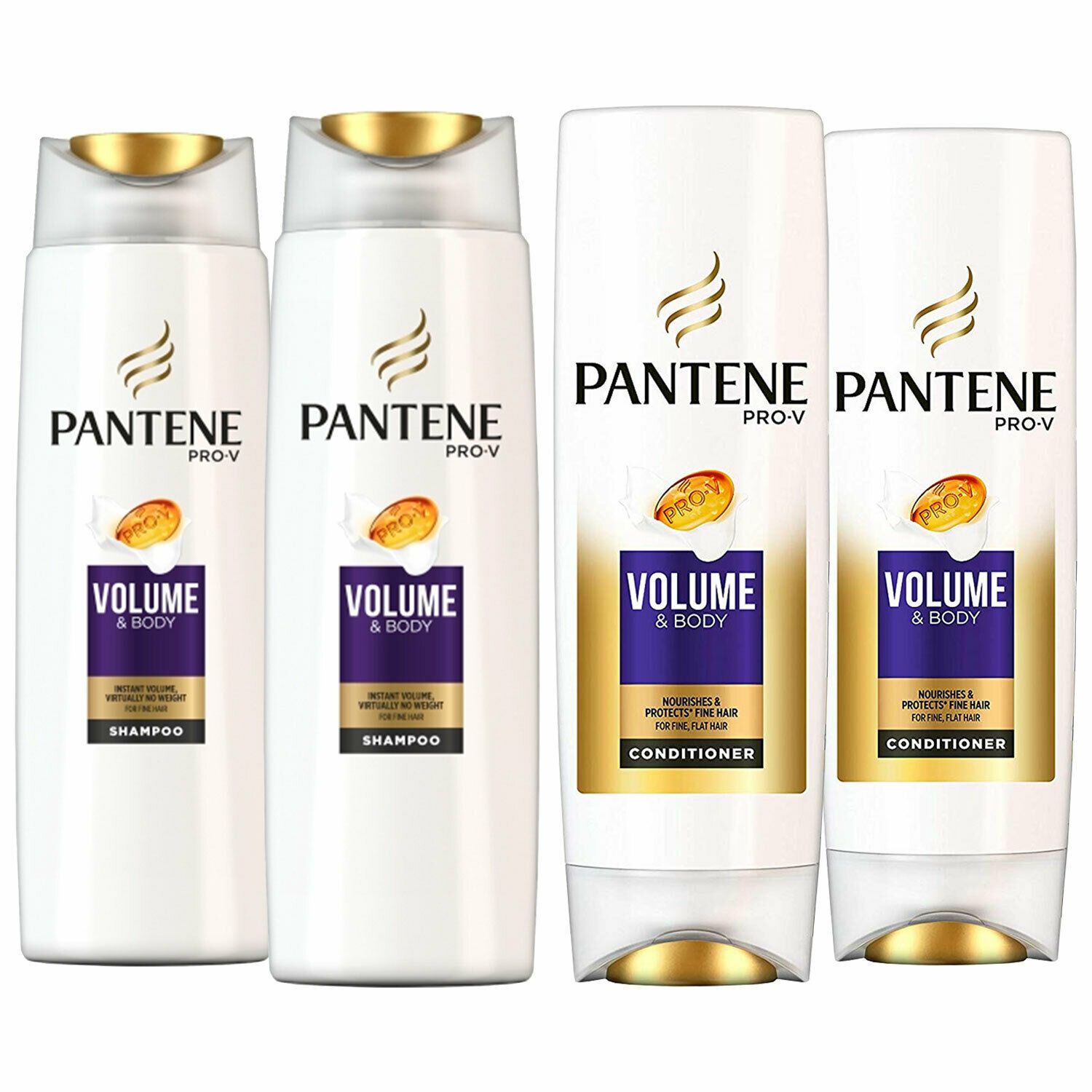 Pantene Sheer Volume Shampoo 2 x 500ml & Conditioner 2 x 500ml