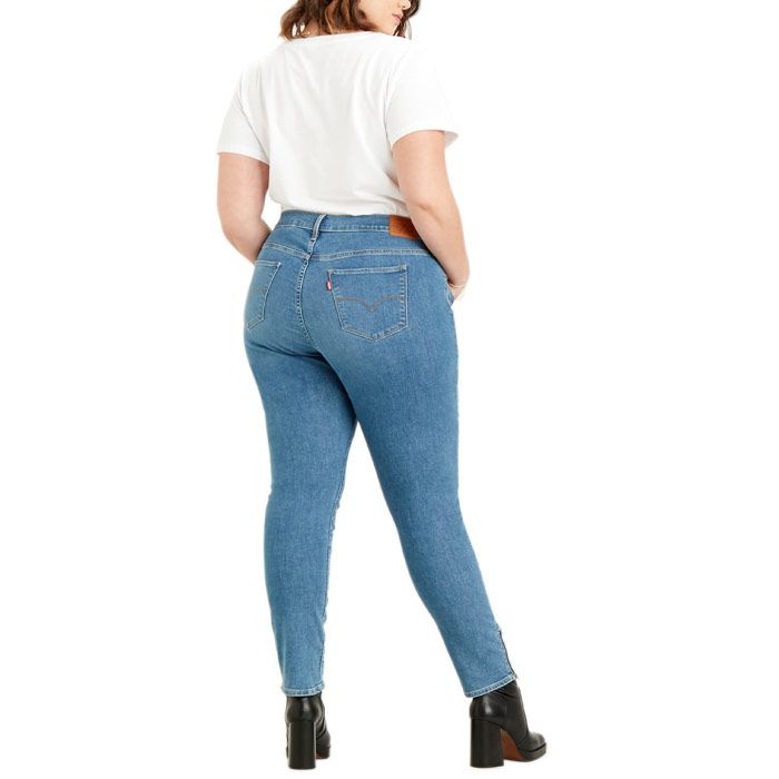 Womens Levis 311 Plus Skinny Ankle Zip Jeans in blue.<BR><BR>- Classic 5 pocket styling.<BR>- Zip fly and button fastening.<BR>- Ankle zips for easy on - off.<BR>- Skinny fit.<BR>- 82% Cotton  16% Polyester 2% Elastane. Machine wash at 30 degrees.<BR>- Ref: 169250000