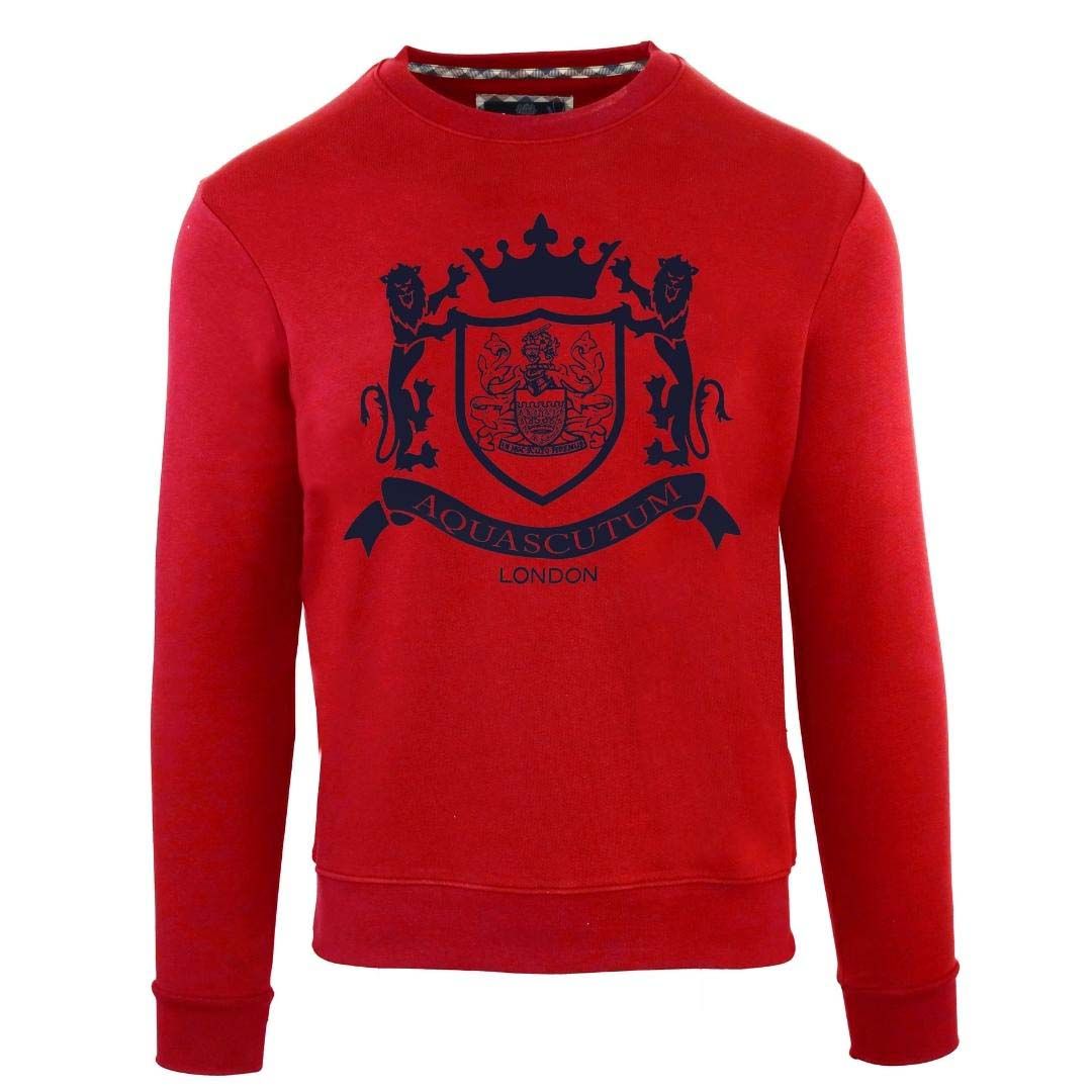 Aquascutum Royal Logo Red Sweatshirt