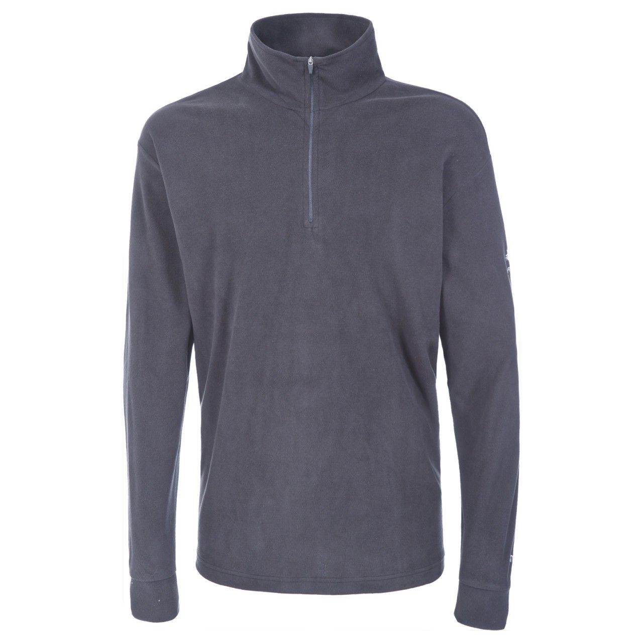 Microfleece. 1/2 zip. Airtrap, 130gsm. 100% Polyester microfleece. Trespass Mens Chest Sizing (approx): S - 35-37in/89-94cm, M - 38-40in/96.5-101.5cm, L - 41-43in/104-109cm, XL - 44-46in/111.5-117cm, XXL - 46-48in/117-122cm, 3XL - 48-50in/122-127cm.