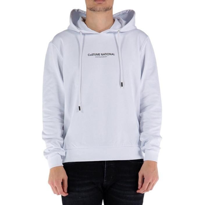 Brand: Costume National
Gender: Men
Type: Sweatshirts
Season: Spring/Summer

PRODUCT DETAIL
• Color: white
• Pattern: print
• Fastening: slip on
• Sleeves: long
• Collar: hood

COMPOSITION AND MATERIAL
• Composition: -100% cotton 
•  Washing: machine wash at 30°