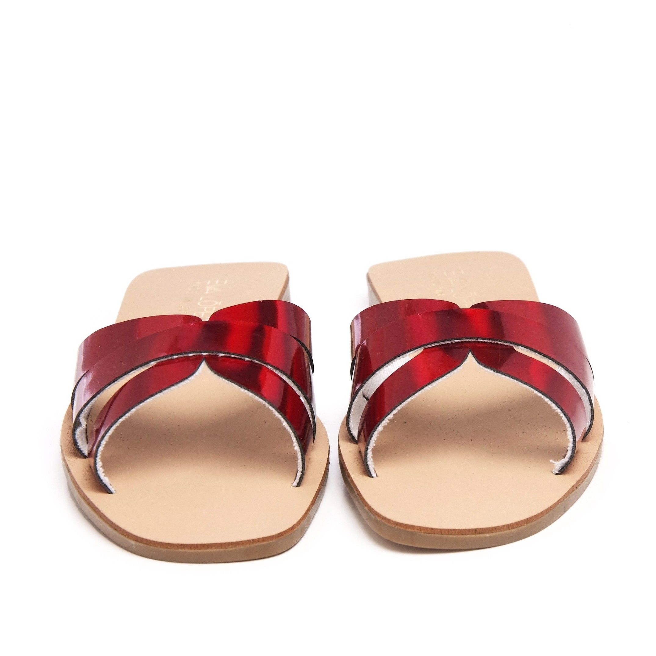 Flat Leather Sandal for Women Eva Lopez