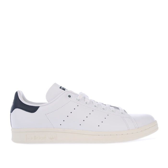 adidas originals stan smith trainers in white and navy