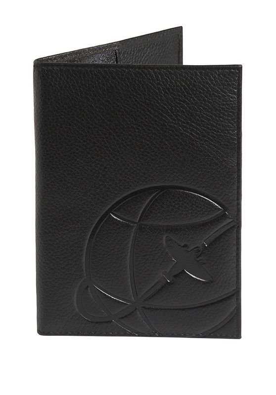 For global travellers a passport holder conspicuously embossed with our 'globe' logo device. The passport holder has a main compartment for the passport and four compartments for cards. It is lined with 'house Paisley' silk in grey.