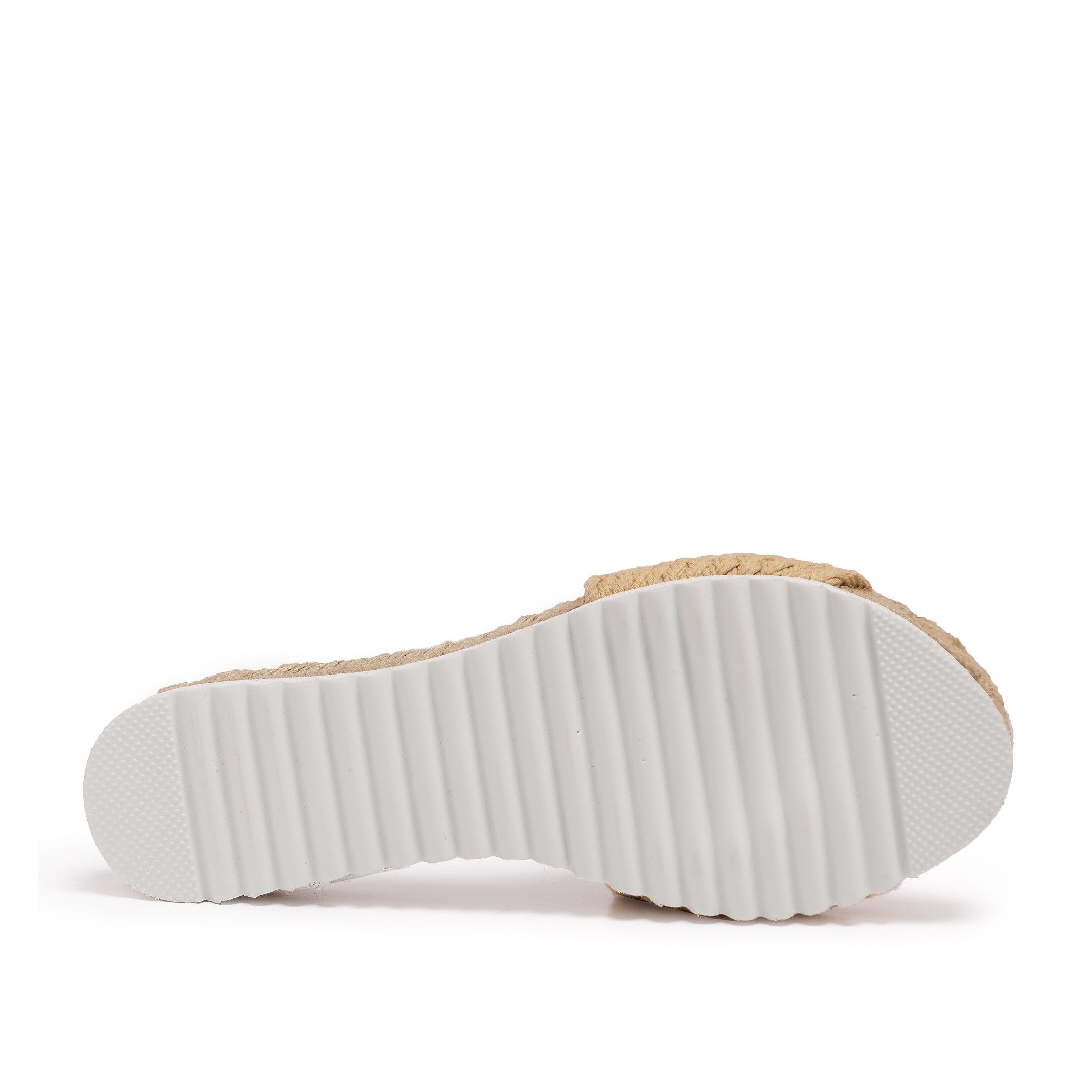 Flat Yute sandal for Women Camel Shoes. Eva Lopez