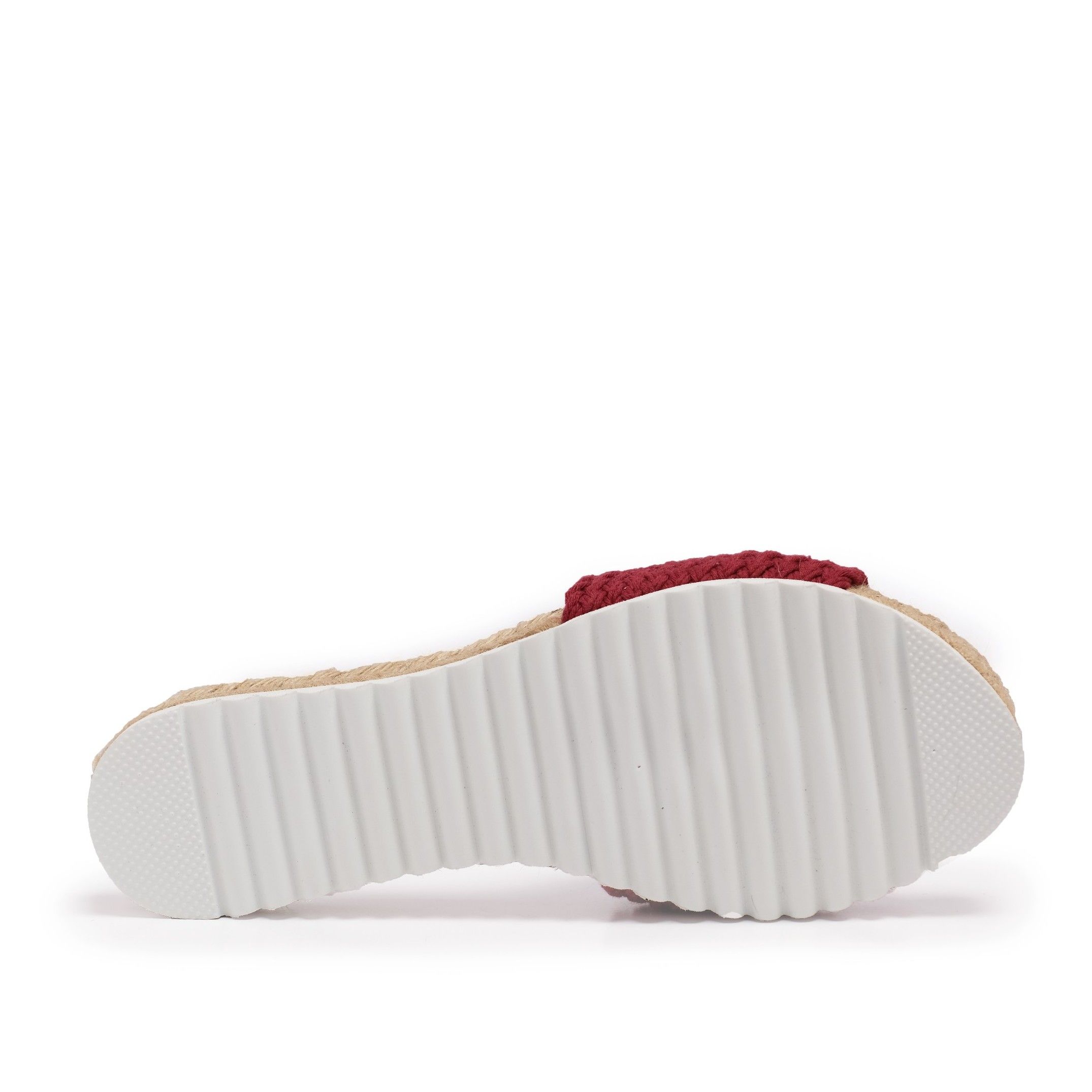 Flat Yute sandal for Women Red Shoes Eva Lopez