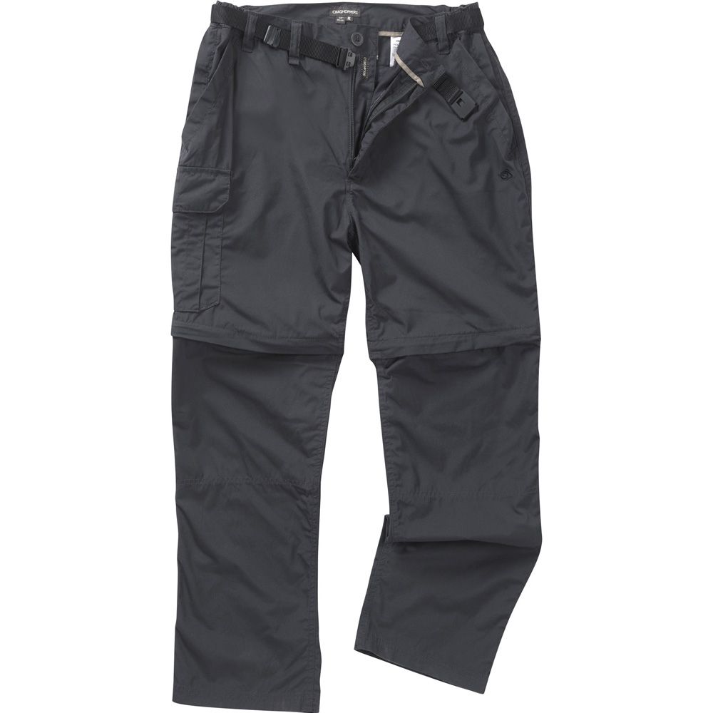 Craghoppers Mens Kiwi Convertible Walking Trousers Grey