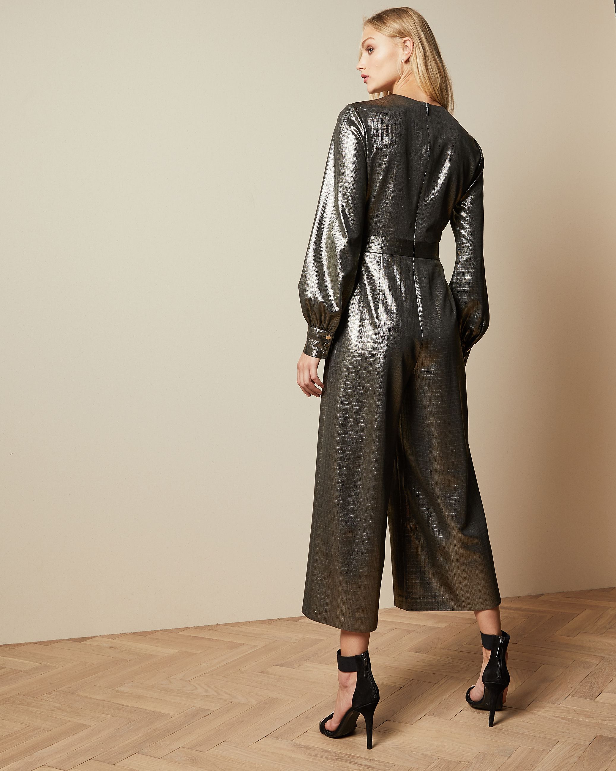 ted baker metallic jumpsuit