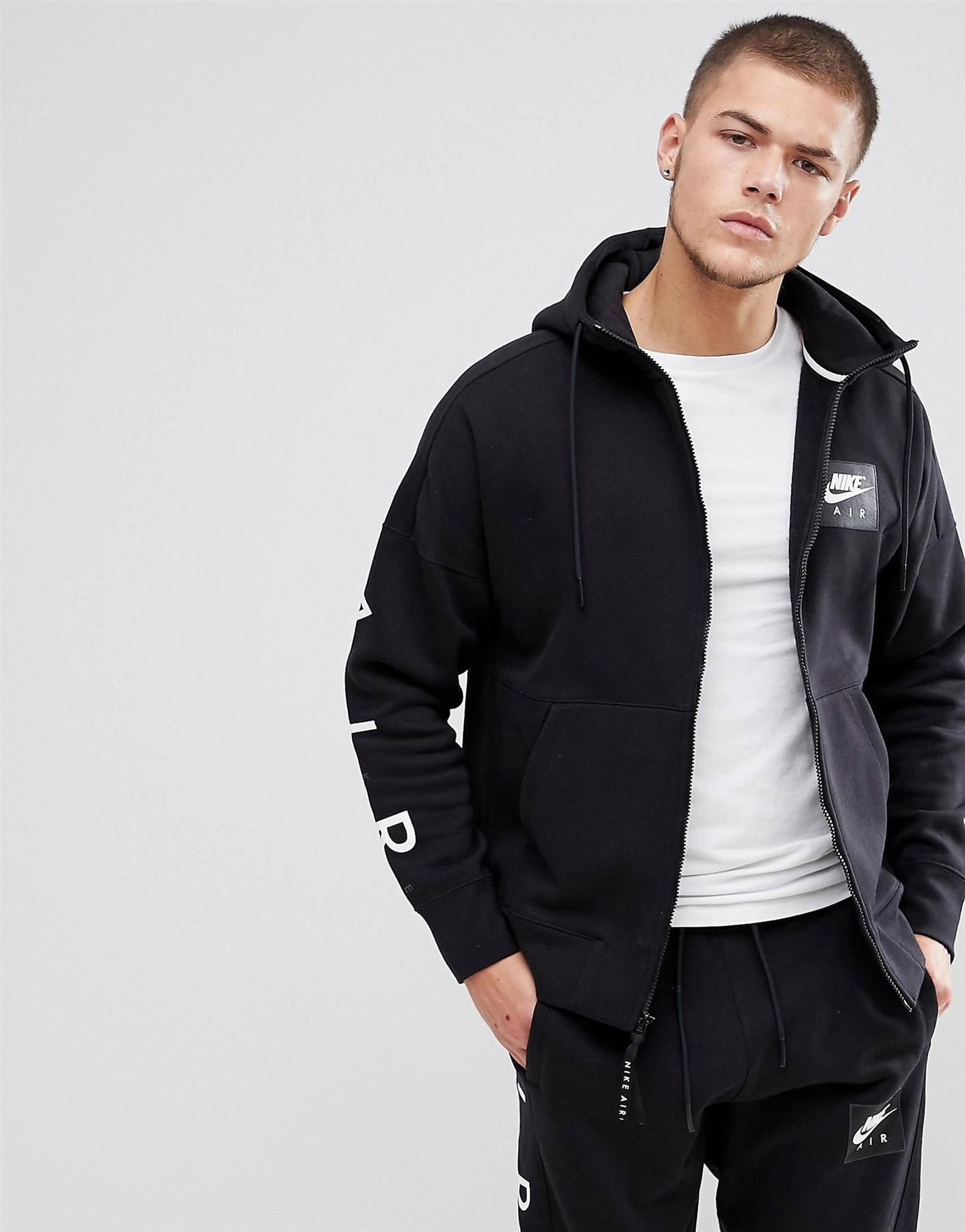 mens black nike air tracksuit