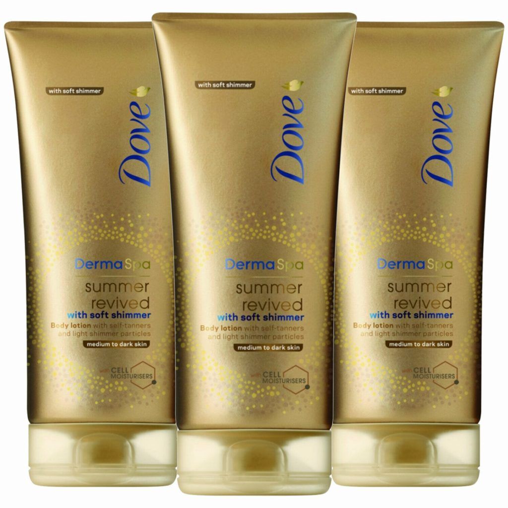 Dove DermaSpa Summer Revived Gradual Self Tan Body Lotion With Soft