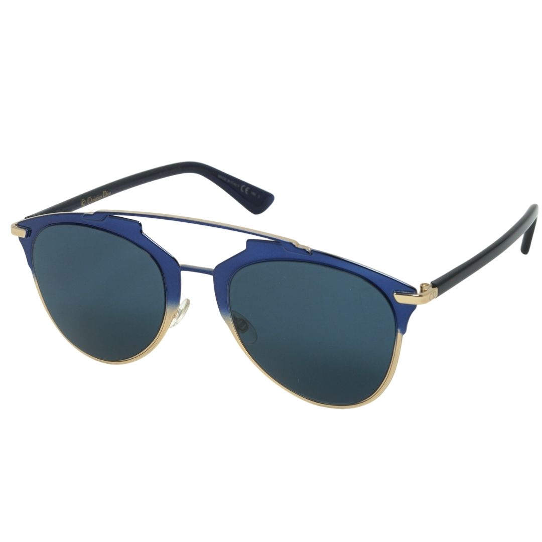 Dior DIORREFLECTED TVW Sunglasses. Lens Width = 52mm. Nose Bridge Width = 21mm. Arm Length = 140mm. Sunglasses, Sunglasses Case, Cleaning Cloth and Care Instructions all Included. 100% Protection Against UVA & UVB Sunlight and Conform to British Standard EN 1836:2005