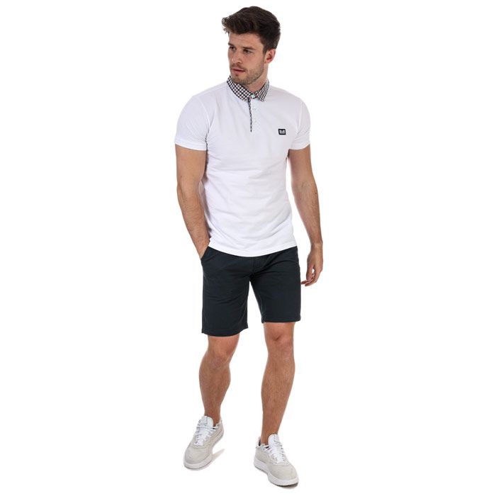 weekend offender check collar polo