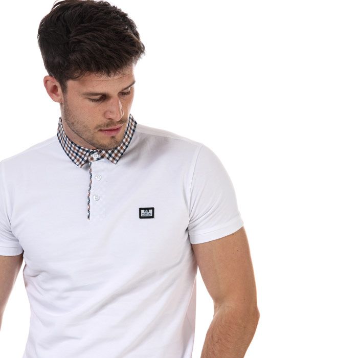 weekend offender check collar polo