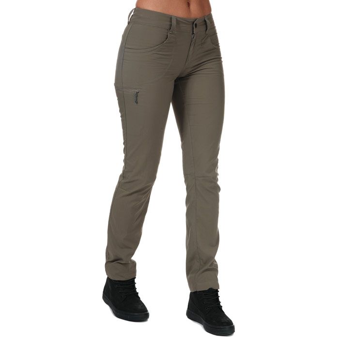 Womens Berghaus Navigator 2.0 Walking Trousers in brown.- Belt loops add the option for extra adjustment  including a double one at the back.- Pack even more in with two front hand pockets.- UPF 50+ fabric.- DWR treated.- Water-resistant.- Soft  comfortabel fabric.- Athletic and narrow fit.- Contains bluesign approved fabrics.- 100% Polyamide.- Ref: 422194AO4
