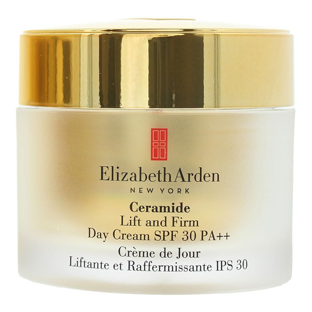 Elizabeth Arden Ceramide Lift And Firm Day Cream is a fabulous antiaging moisturiser that reduces the appearance of wrinkles and lines provides intense longlasting moisture and makes skin appear lifted sleeker brighter and younger looking. Added sunscreen helps to protect from the aging effects of the sun.