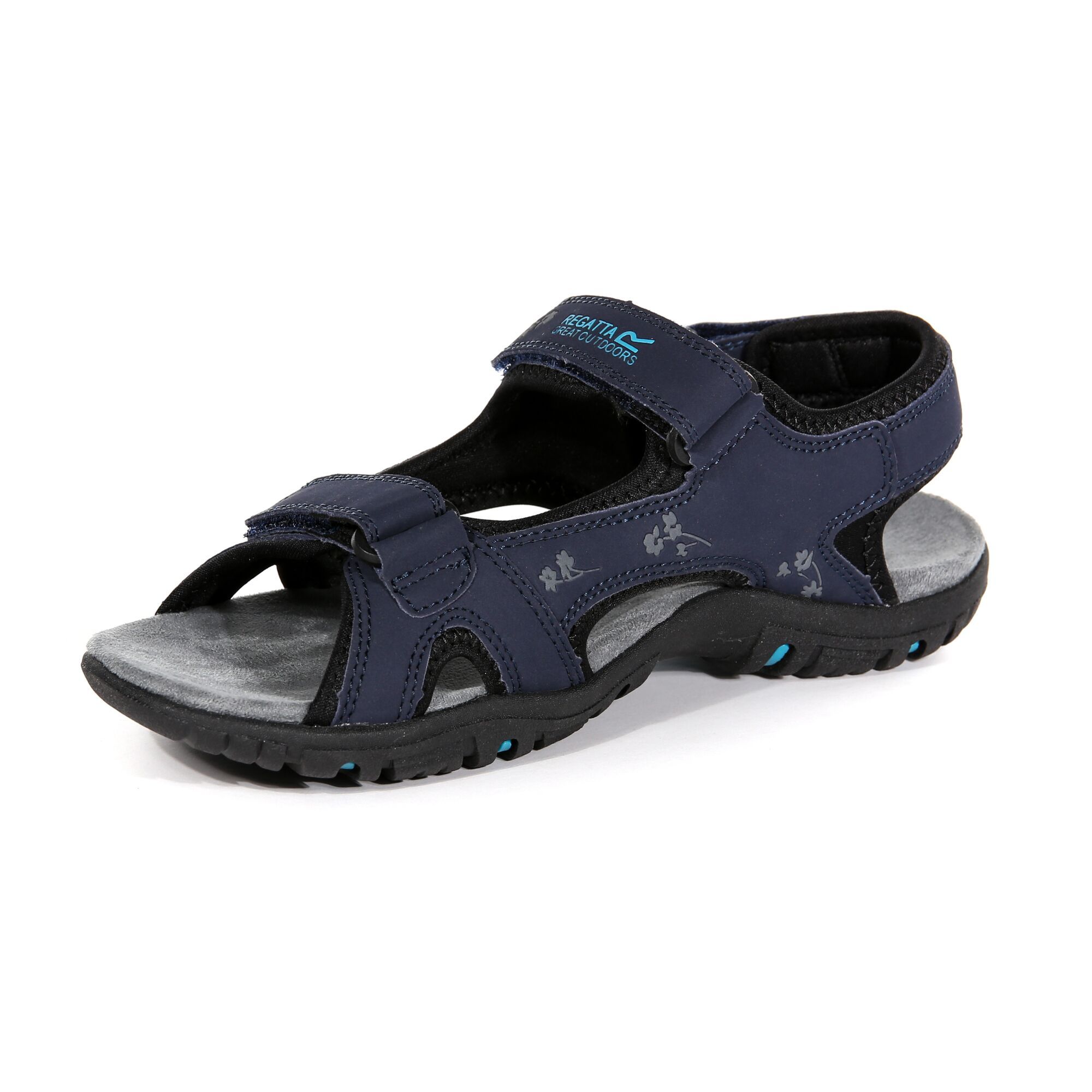 Material: 90% Polyurethane, 10% Polyester. Tumbled PU leather upper. Lined with soft and stretchy spandex with three adjustable straps for a versatile fit. PU instep stability arm. Textile covered, compression moulded, EVA midsole - shock absorbing layer under foot. Lightweight TPR outsole - hardwearing, slip resistant, durable outsole.