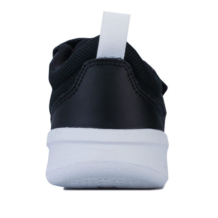 Children Boys adidas Tensaurus Trainers in core black.<BR><BR>- Coated leather and mesh upper.<BR>- Double hook and loop closure and webbing heel pull for easy on-off.<BR>- Padded collar and tongue.<BR>- Printed 3-Stripes to sides.<BR>- Embossed adidas branding at side heel.<BR>- Comfortable textile lining. <BR>- Removable cushioned sockliner.<BR>- Non-marking rubber outsole.<BR>- Leather  synthetic and textile upper  Textile lining  Synthetic sole.<BR>- Ref: EF1092