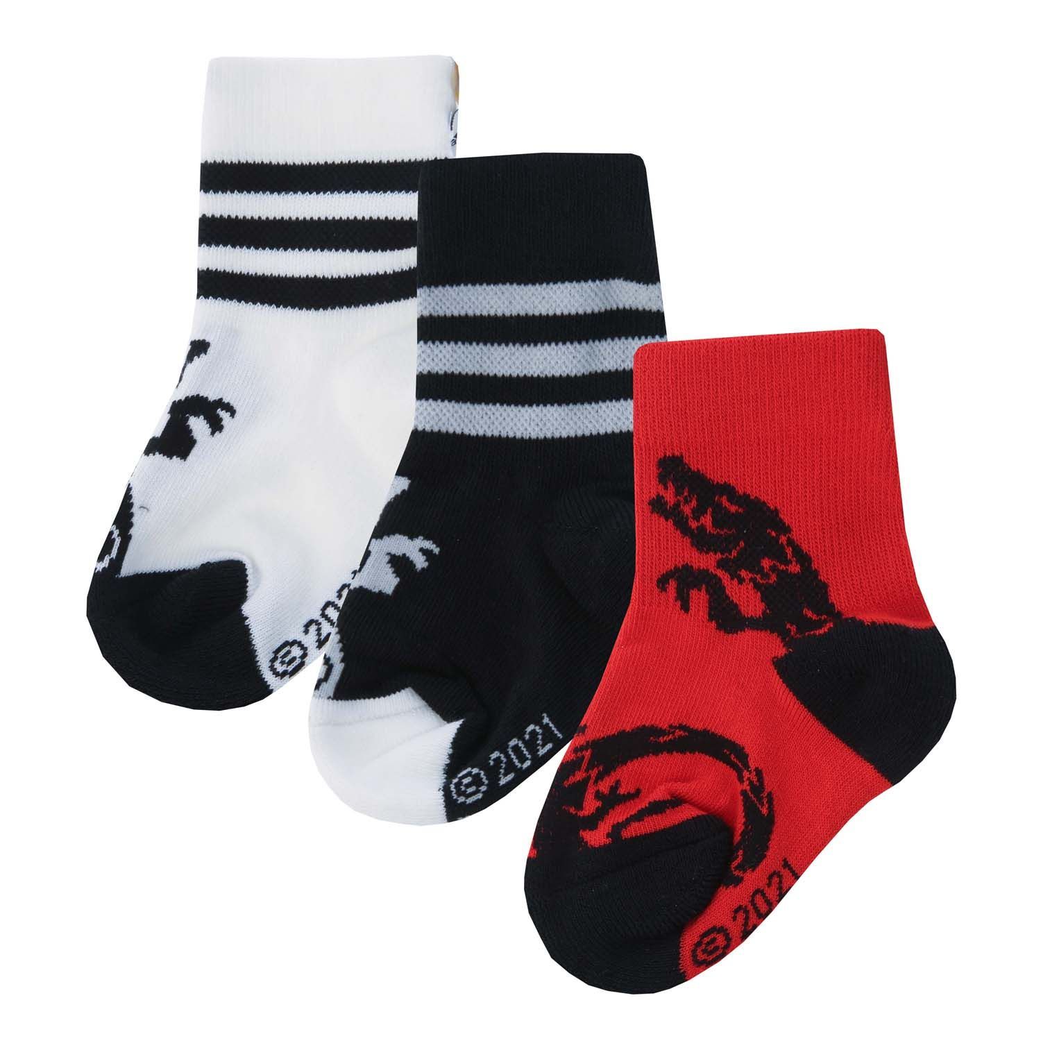 black and red adidas socks