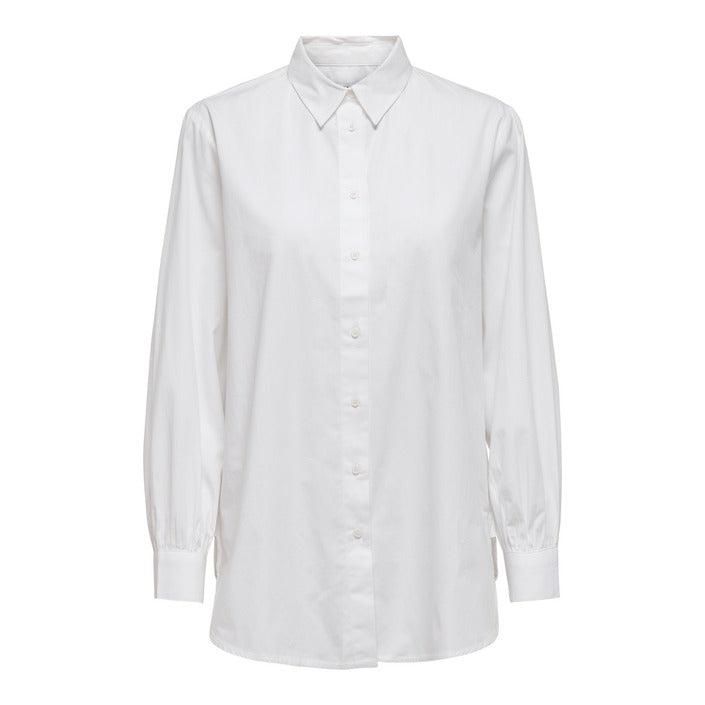 Brand: Only
Gender: Women
Type: Shirts
Season: Spring/Summer

PRODUCT DETAIL
• Color: white
• Pattern: plain
• Fastening: buttons
• Sleeves: long
• Collar: classic

COMPOSITION AND MATERIAL
• Composition: -100% cotton 
•  Washing: machine wash at 30°