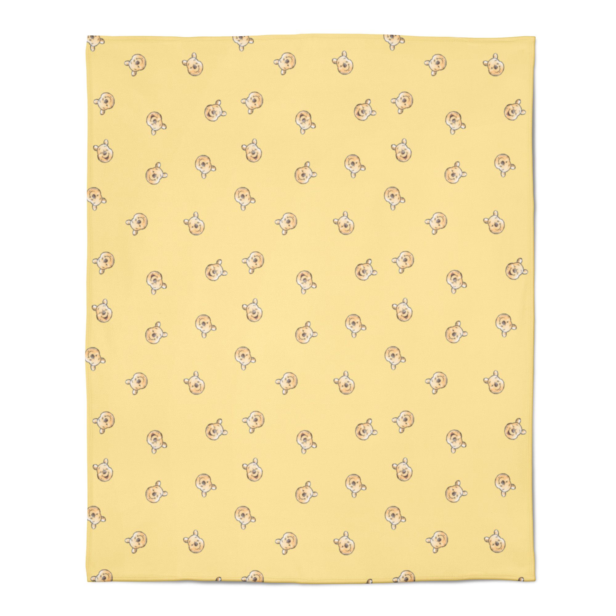Let our high quality muslin assure you that you’re doing the best thing for your baby’s comfort. Superior breathability, natural give, softness and durability, this 100% cotton Muslin blanket is reversible which features a rotary print of Pooh's face overall on Yellow on one side and yellow and white stripped on the other side . Baby essentials which last a lifetime and provide happiness throughout generations! Breathable and soft muslin cozy fabric helps prevent overheating and is gentle against baby’s sensitive skin. Our large 100 x 150 cm blanket provides you and your little bundle of joy with enough space without having to fear that they will outgrow the blanket too soon

 This is an official Disney Winnie the Pooh merchandise, you can now pair it up with matching Duvet cover set, hooded towels, Fitted cot sheets and sleeping bags from the same collection.
This collection is verified by OEKO-TEX® and independently tested for harmful substances. It stands for customer confidence and high product safety. All our Cotton products are COGTS certified.