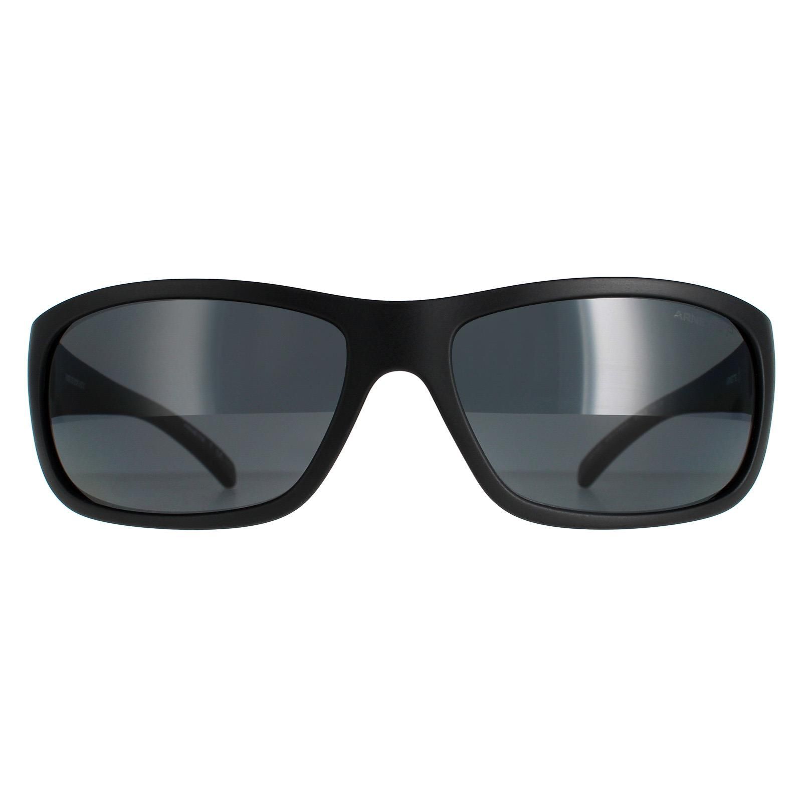Arnette Rectangle Mens Transparent Grey Dark Grey Polarized Uka-Uka AN4290  Uka-Uka AN4290 are a rectangle style crafted from premium acetate. The temples showcase the Arnette logo for brand authenticity.