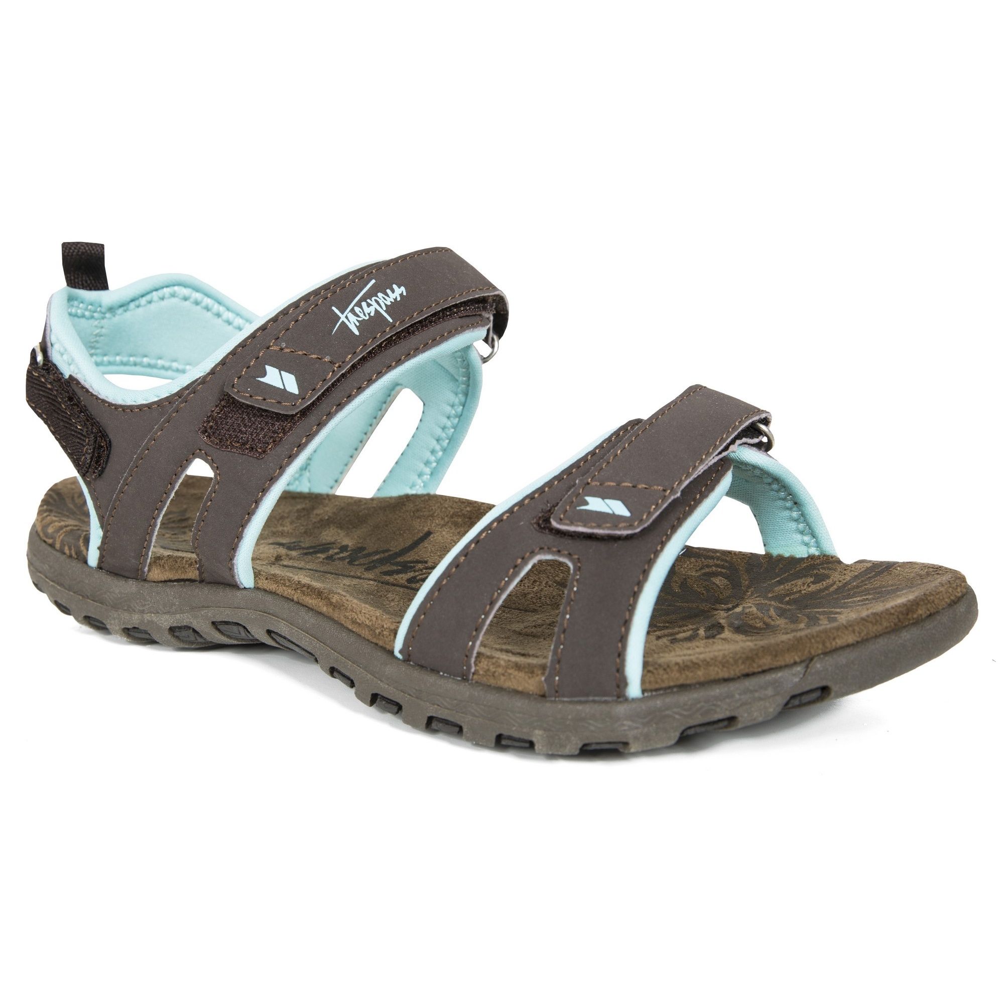 Active sandal. Fully lined upper with cushioning. Positive fit 3-point adjustment. Cushioned and moulded footbed. Durable traction outsole. Upper: PU/Textile, Midsole: Molded EVA, Outsole: TPR.