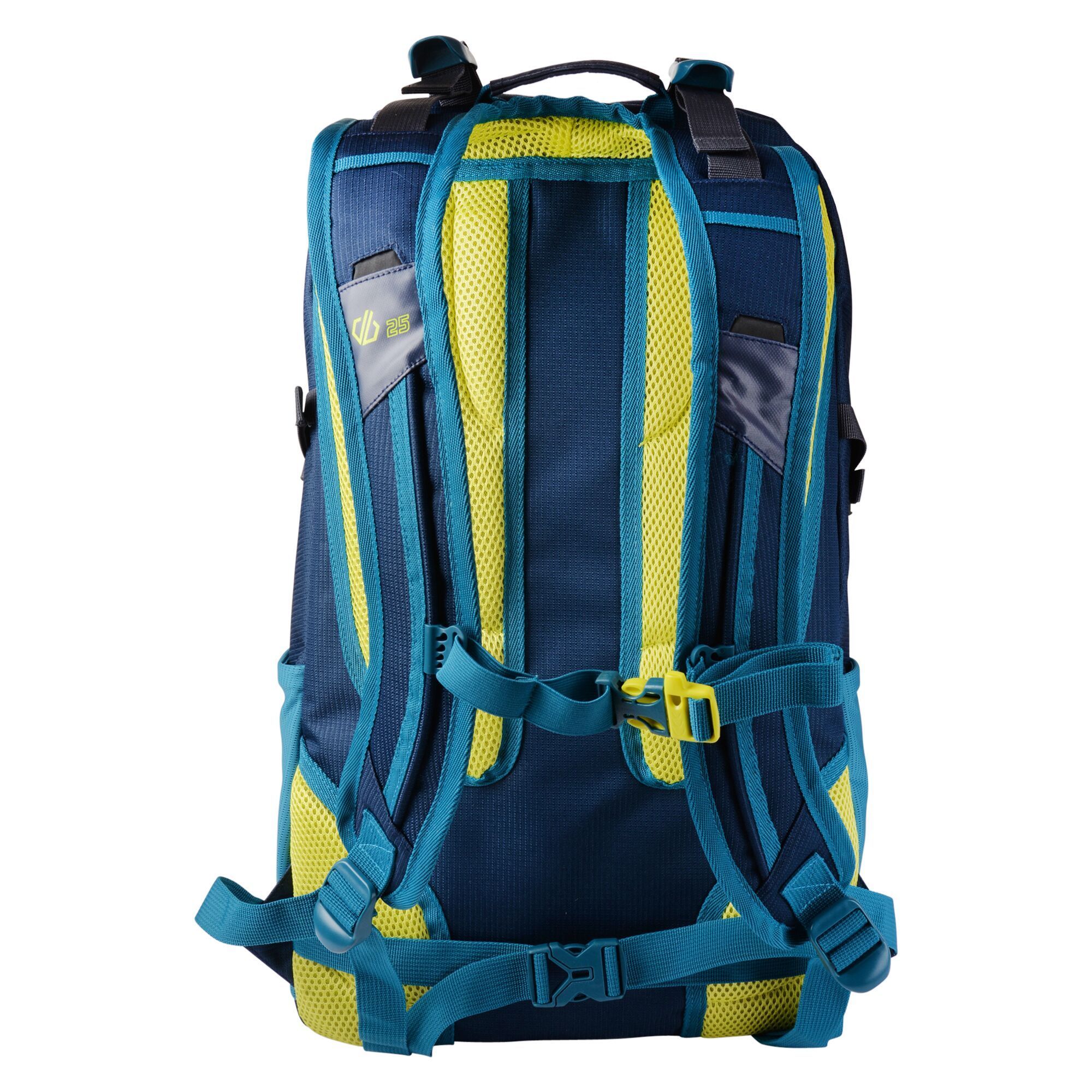 25 litre capacity. Vertical snowboard carry. Diagonal ski carry system. Pack-away front helmet carry. Zipped front pocket. Internal hydration storage pocket and drinking tube retainer. Comfort air mesh backstraps. Adjustable sliding chest harness with built in safety whistle. Padded back panel for extra comfort. Soft micro mesh water bottle side pockets. Easy grab zip pullers. Reflective trim.