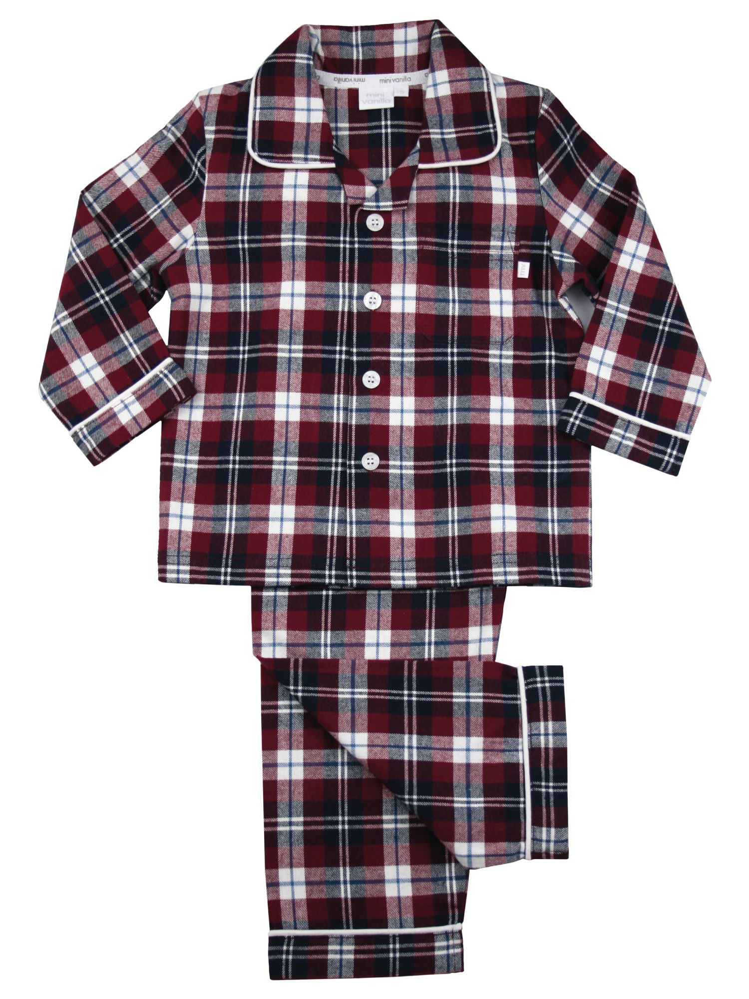 Boys Jordan Check Traditional Check Pyjamas