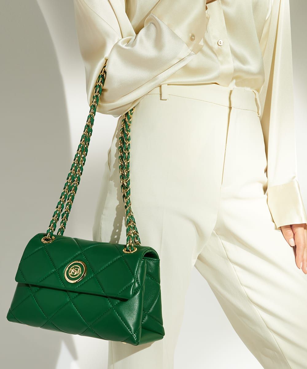 Dune DUCHESS Medium Quilted Leather Bag