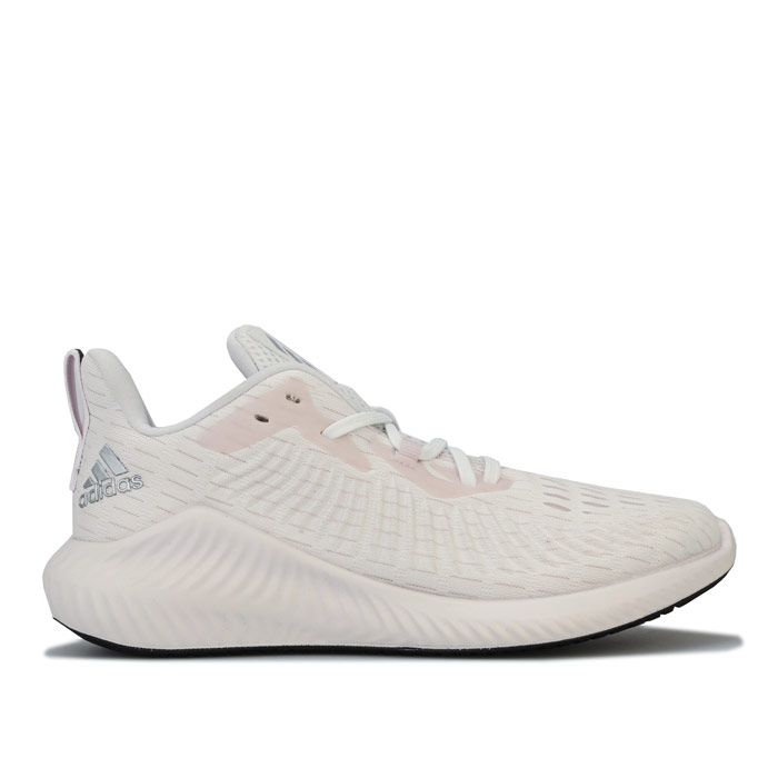 Womens adidas Alphabounce Plus Run Running Shoes Off White. <BR><BR>- Lace closure<BR>- Supportive Forgedmesh upper<BR>- Sock-like construction hugs the foot<BR>- Bounce+ energised cushioning midsole<BR>- Rubber outsole<BR>- Versatile training shoes<BR>- Textile and Synthetic Upper  Textile Lining  Synthetic Sole<BR>- Ref: G54122