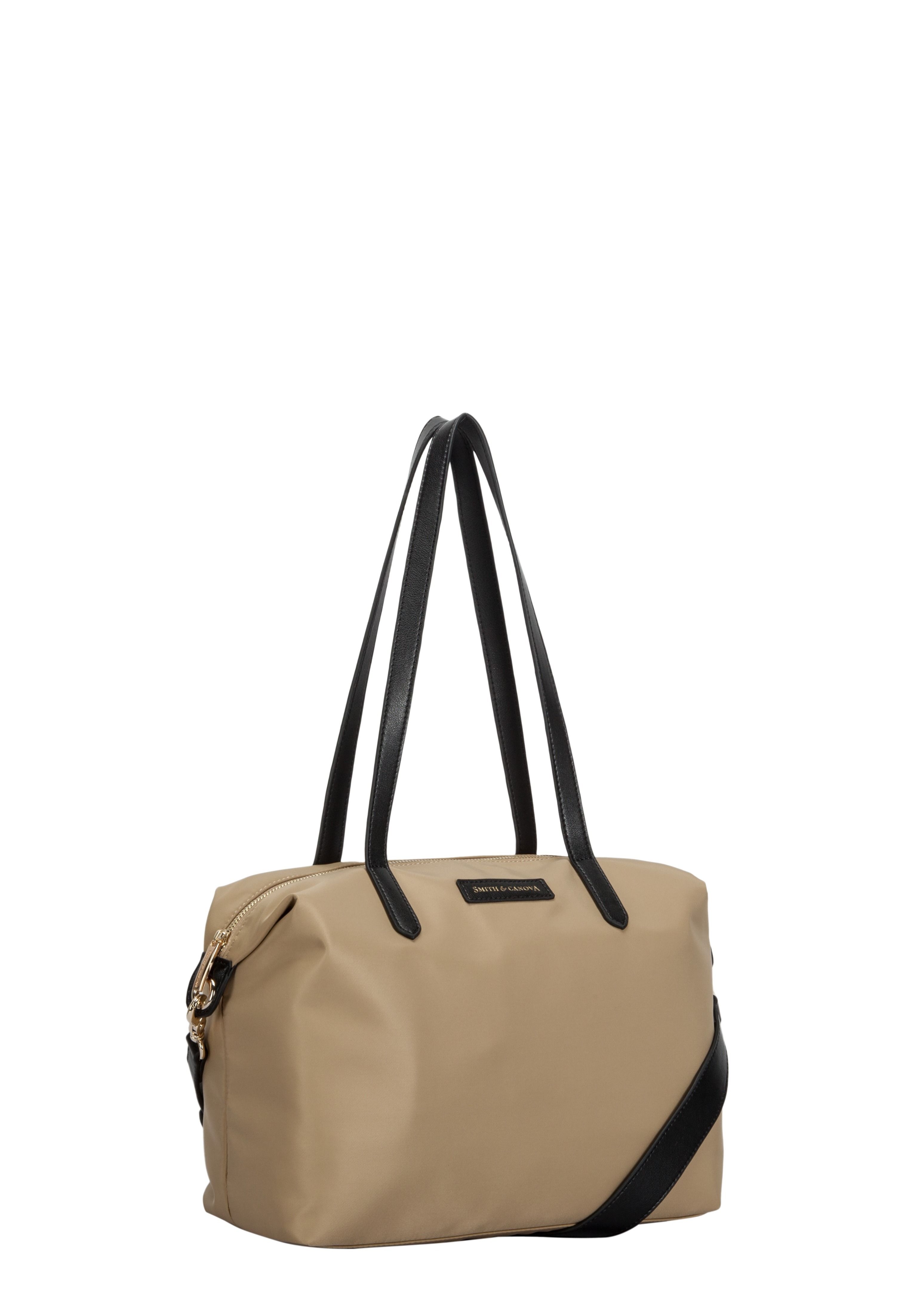 NYLON ZIP TOP TOTE BAG