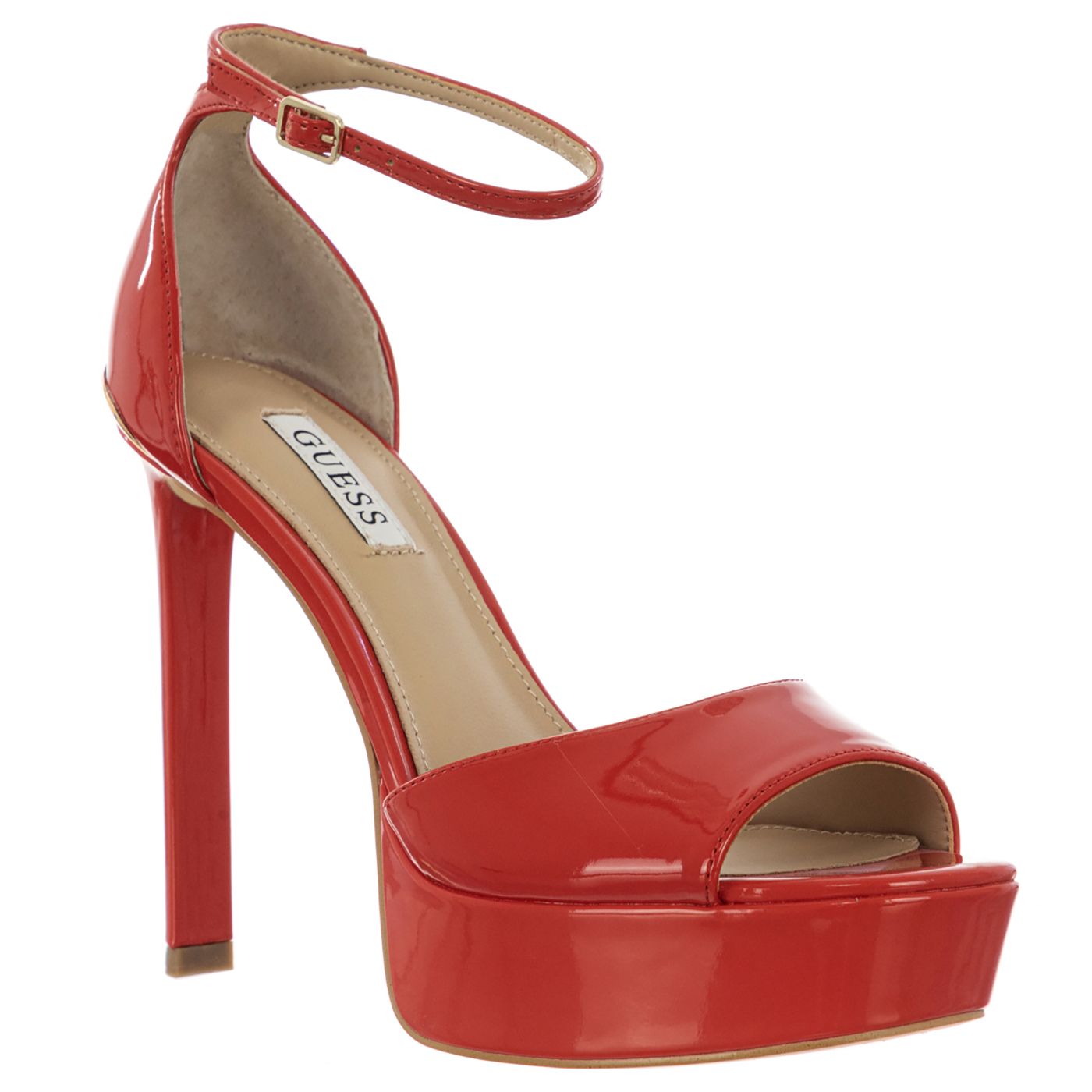 Guess FL5ADNPAF07-RED-40 Vrouwelijk en elegant, deze rode schoenen zullen perfect zijn voor een avondje uit.