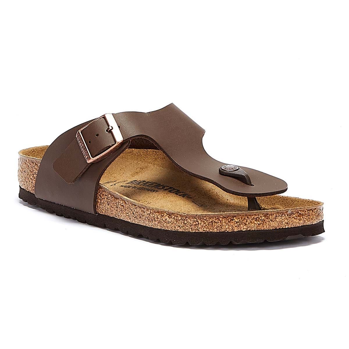 Birkenstock Ramses Birko Flor Mens Dark Brown SandalsEU 47