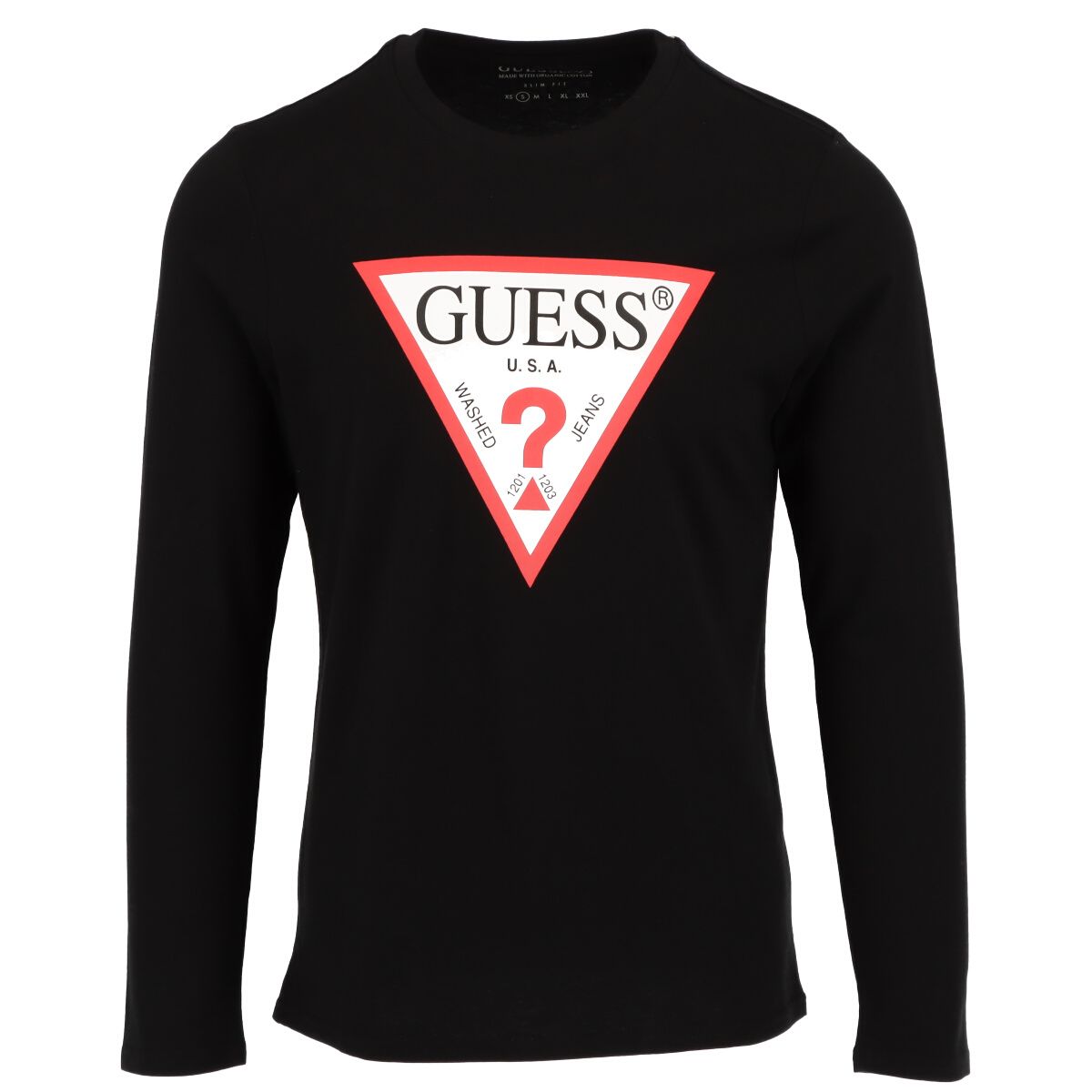 Brand: Guess Gender: Men Type: Knitwear Season: All seasons  PRODUCT DETAIL • Color: black • Pattern: print • Sleeves: long • Neckline: round neck •  Article code: M0YI31I3Z11  COMPOSITION AND MATERIAL • Composition: -100% cotton  •  Washing: machine wash at 30°. print:printed. material:cotton. type:bomber