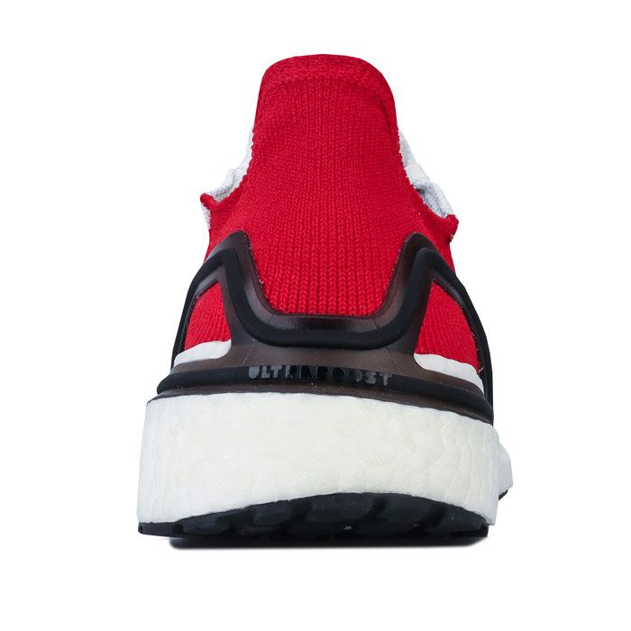 Mens adidas Ultraboost 19 Running Shoes in cloud White - core Black. – Responsive ultra-cushioned running shoes designed for an energised ride. – adidas Primeknit 360 upper has an engineered second-skin fit and built with motion weave technology for adaptive stretch and support. – boost midsole provides light fast energy with every stride. – Dual-density Boost cushioning on the medial side provide energised stability for a smooth responsive ride. – Stabilising Torsion Spring is embedded in the midsole to provide support during landing and propulsion at toe-off. – Supportive cage wraps around the midfoot for a locked-down fit. – Lightweight 3D moulded heelcage for a personalised fit. – Lightweight and elastic STRETCHWEB rubber outsole adapts to the ground for stability and works strategically to optimise the unique properties of the boost midsole from touchdown to push-off. – Continental rubber outsole provides superior grip in wet and dry conditions. – Arch type: normal. – Textile and synthetic upper – Textile and synthetic lining – Synthetic sole. – Ref: EF1341