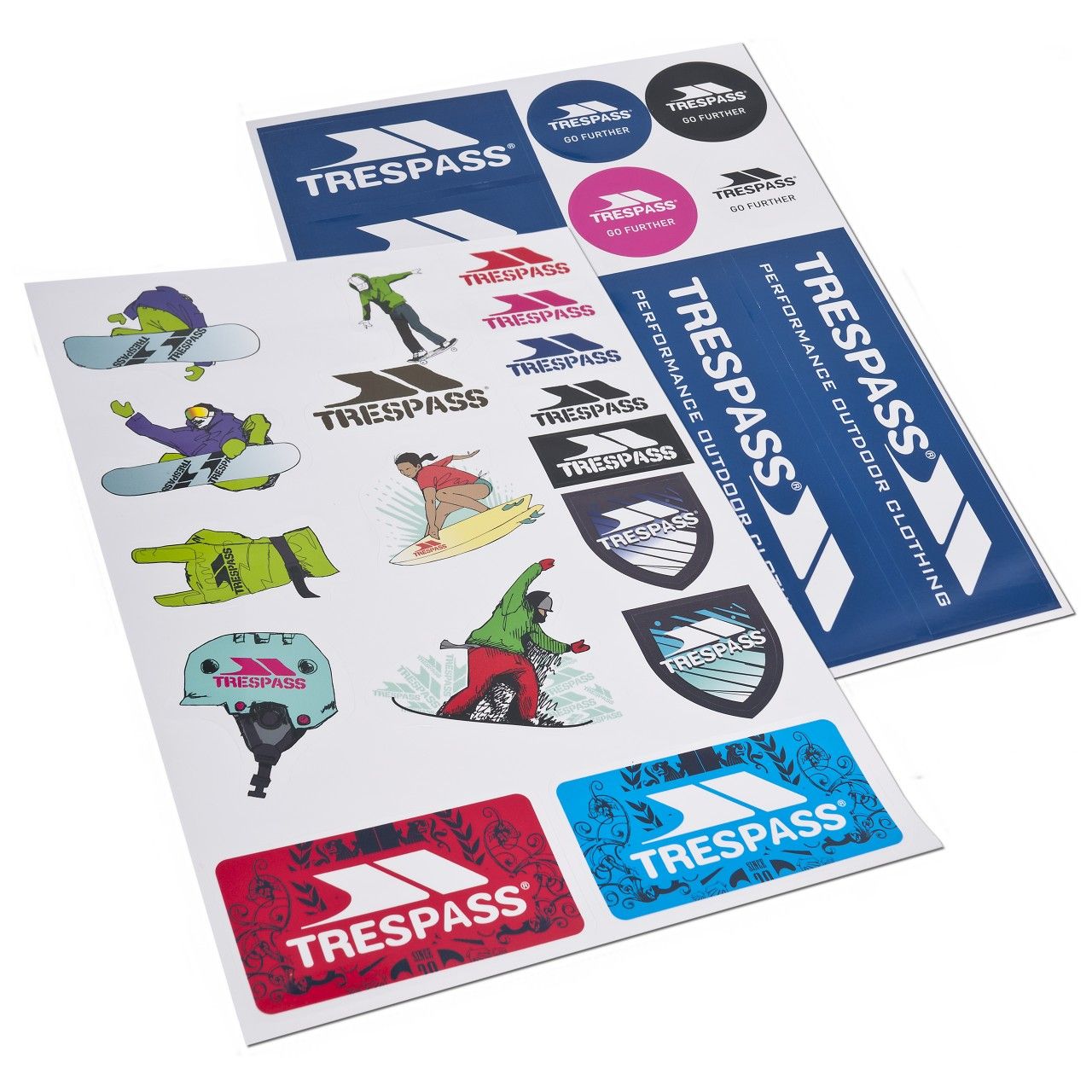 High quality PVC sticker kit. Full colour printed. 2 x A4 sheets with die cut. Durable and waterproof for outdoor applications.