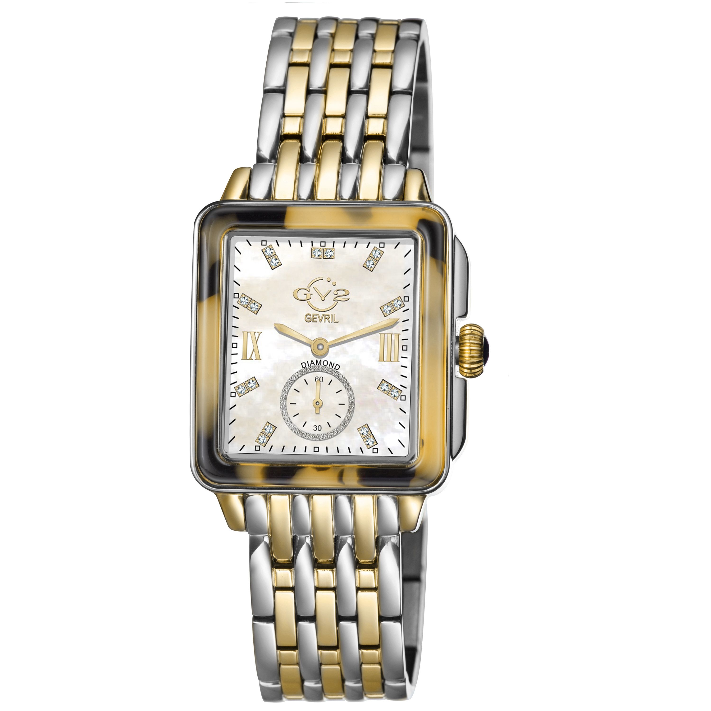 gv2 women's bari tortoise diamond watch