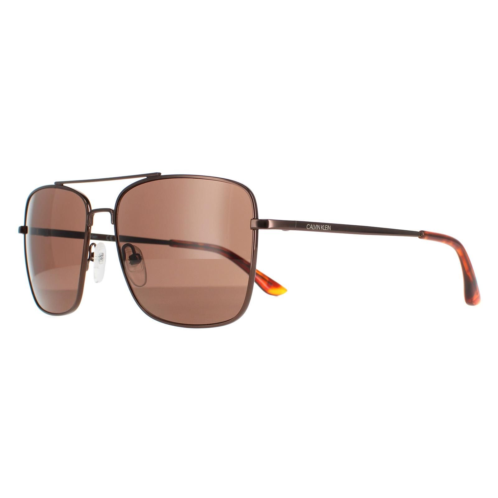 Calvin Klein Square Mens Brown Brown CK19136S