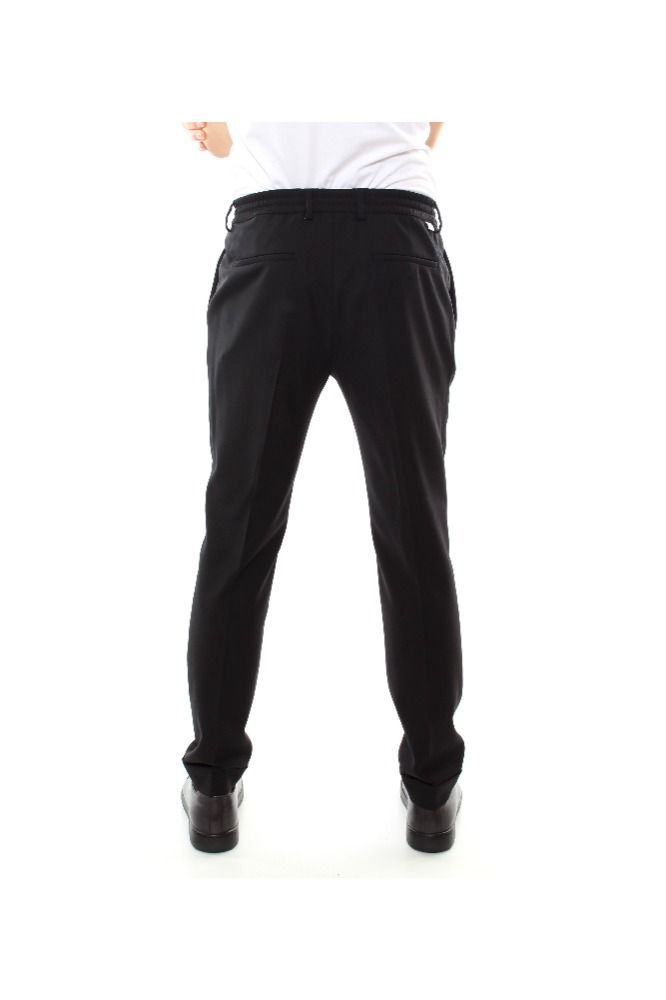 PANTS PAOLO PECORA, ELASTANE 17%, POLYESTER 33%, WOOL 50%, color BLACK, FW21, product code B01130119000NERO