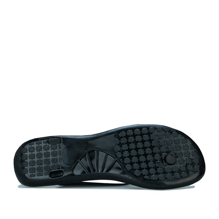 Womens Armani Exchange Logo Flip Flops in Black - Silver. <BR><BR>- Slip on design.<BR>- Slim rubber strap with toe thong.<BR>- Armani Exchange logo to straps and footbed<BR>- Heel height 1“ - 2.5cm approximately<BR>- 100% Polyurethane<BR>- Synthetic upper  Synthetic lining  Synthetic sole<BR>- Ref: 94508247801020<BR><BR> Measurements are intended for guidance only