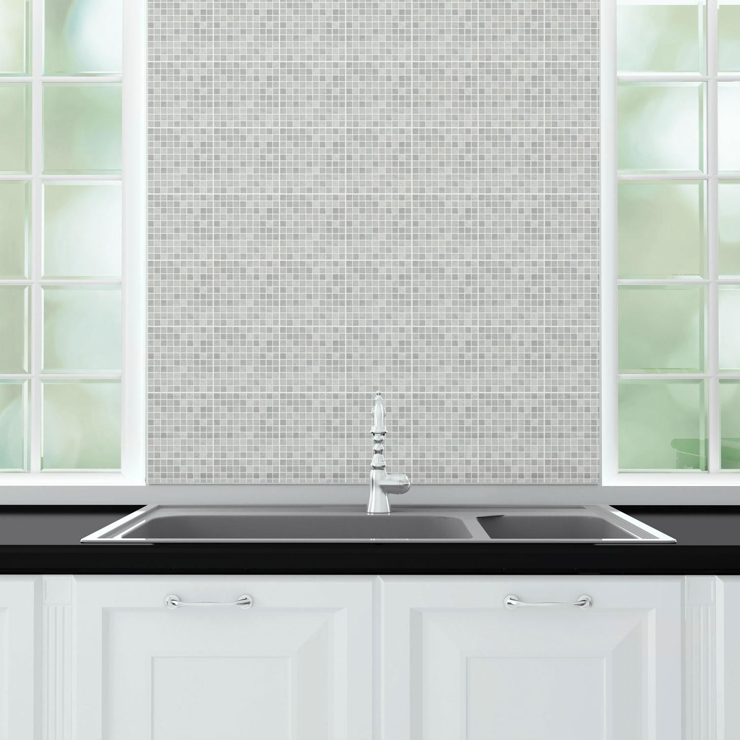 -Our new Natural Grey Limestone Mosaic Wall Tile Sticker Set gives any space a stunning aesthetic! 
-To apply, just peel and stick onto any clean, flat surfaces like wall, furniture or as window screen, and you are good to go! 
- Please note that due to different devices and screen settings, the colour of the webpage picture you see may have a certain colour difference from the actual product.
- Package Contains  24 pieces of stickers 15 cm (6 in). Coverage area: 0.54 square meters
