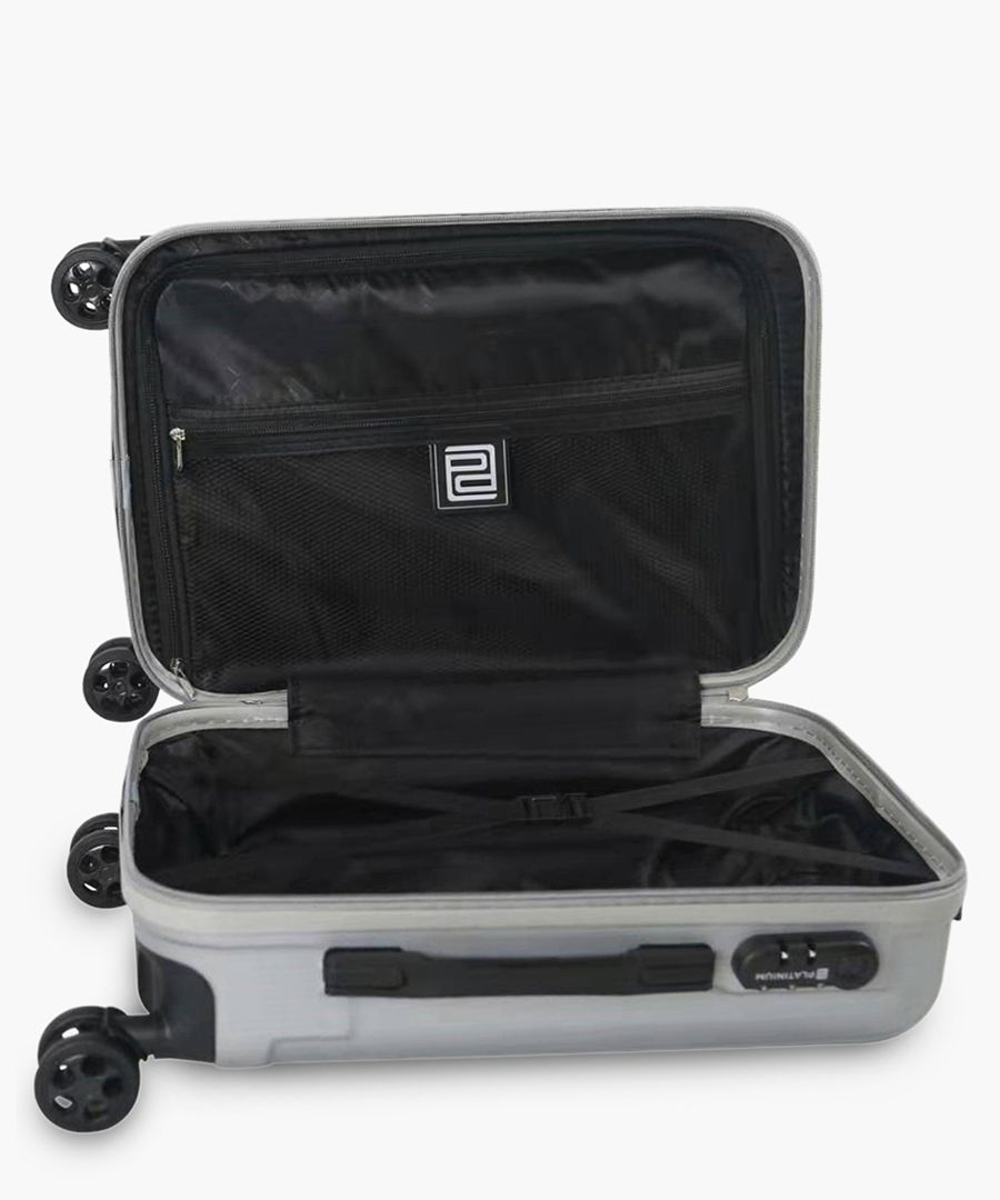 Rewa silver-tone suitcase