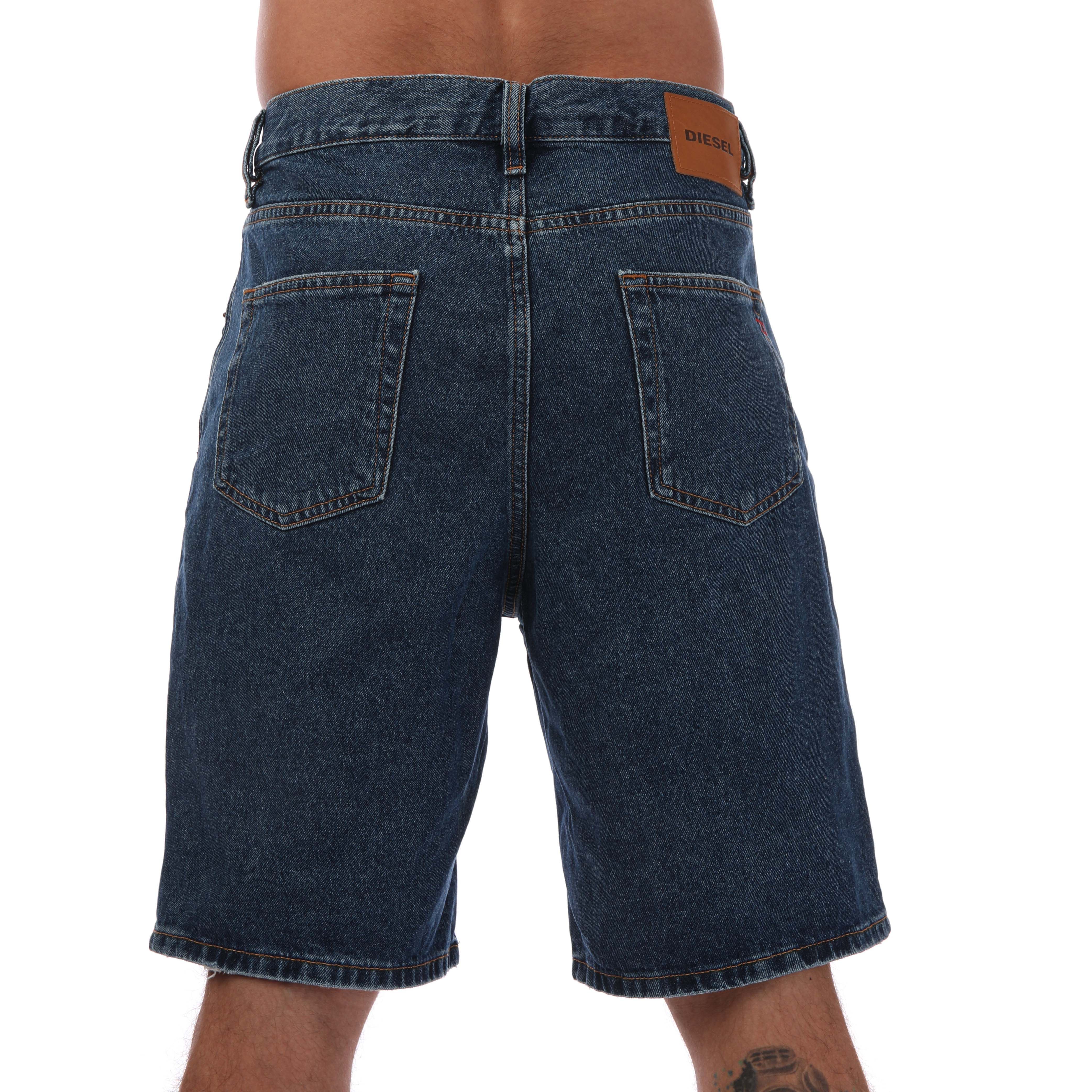 Men's Diesel D-STRUKT Denim Shorts in Denim