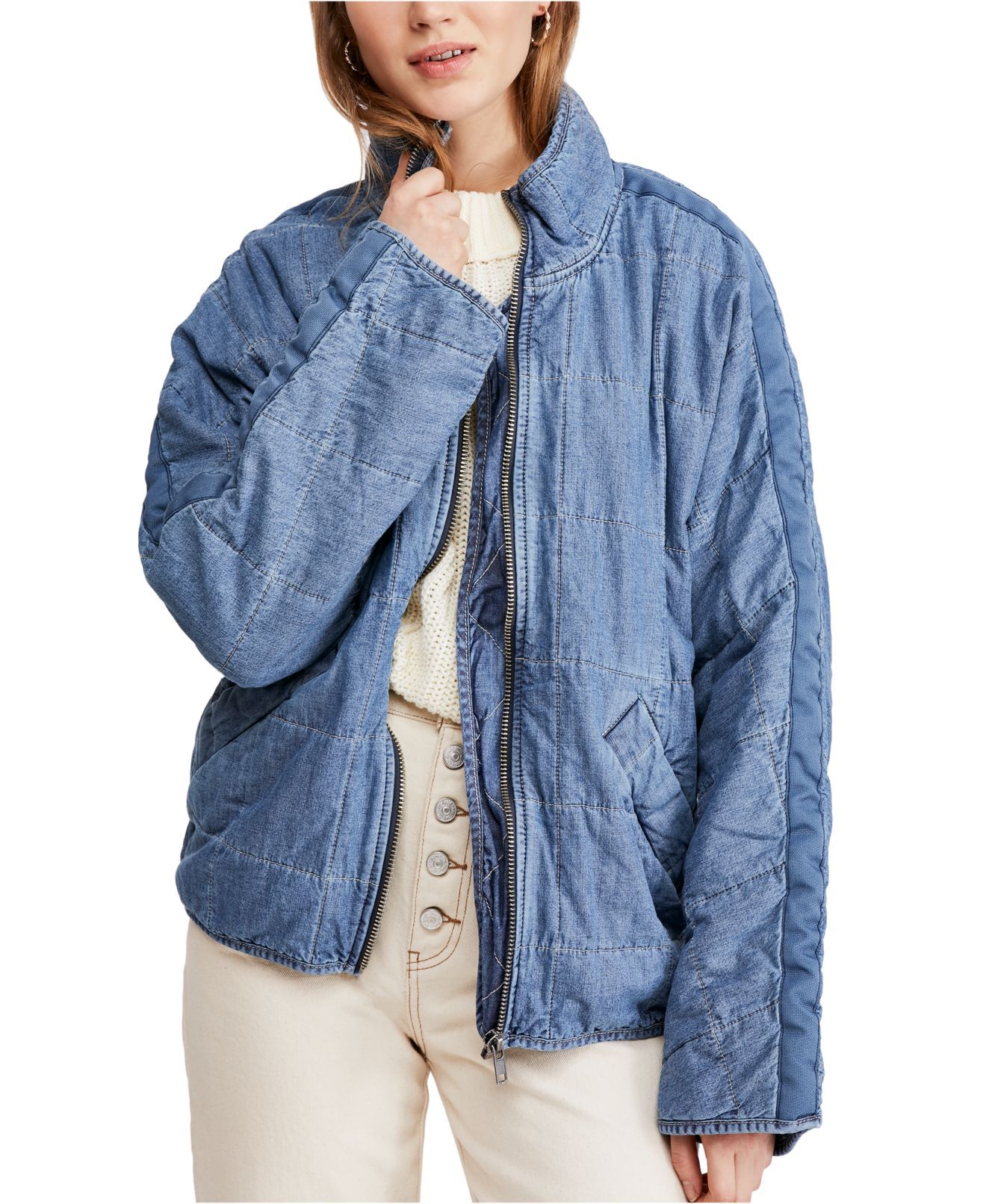 Color: Blues Size Type: Regular Size (Women's): L Type: Jacket Style: Quilted Outer Shell Material: 100% Cotton